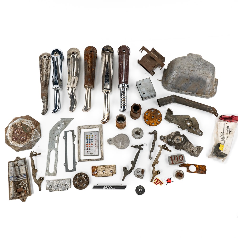 Slot Machine Parts: Large lot of original slot machine parts. See photos.