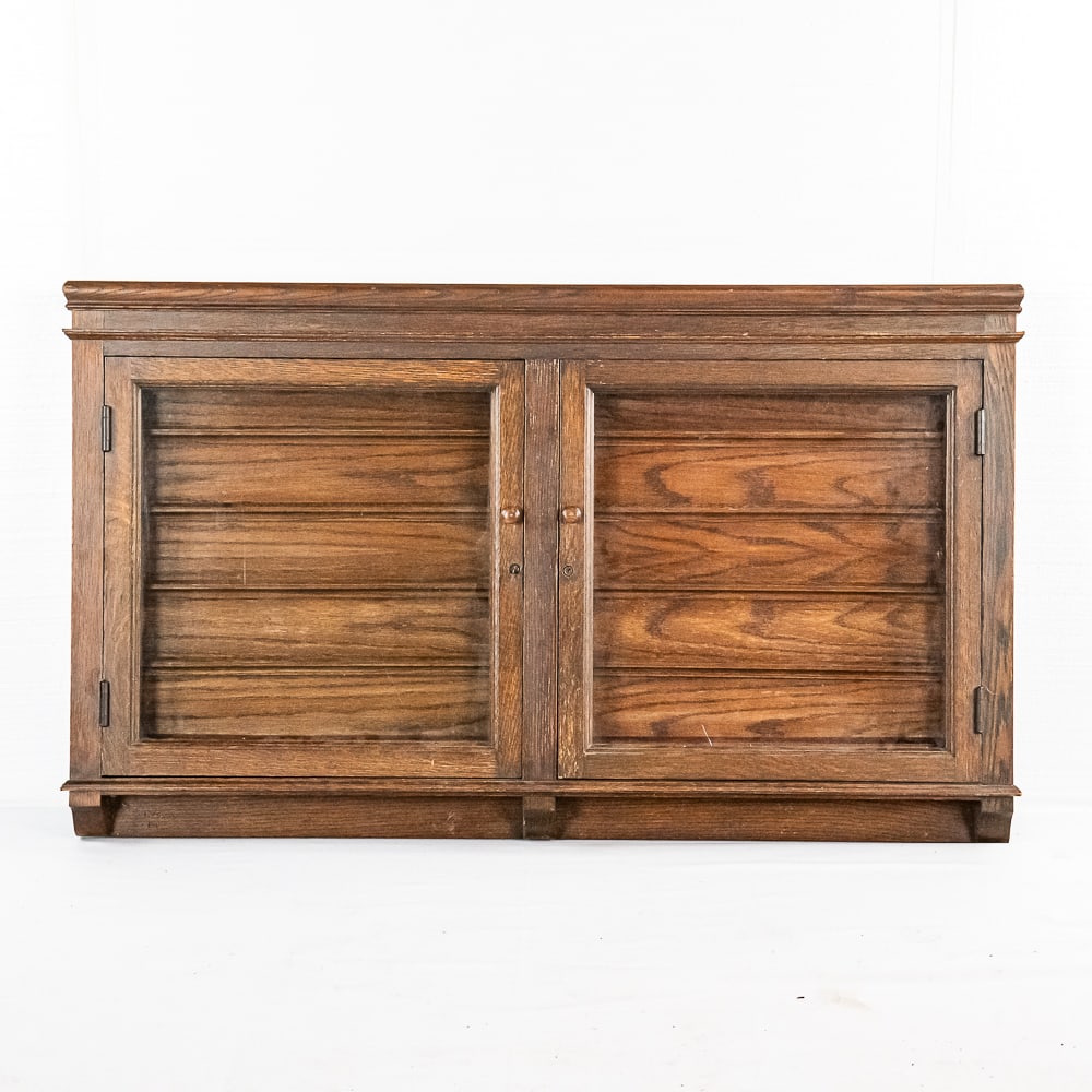 Oak Wall Hanging Display Case (1 of 9)