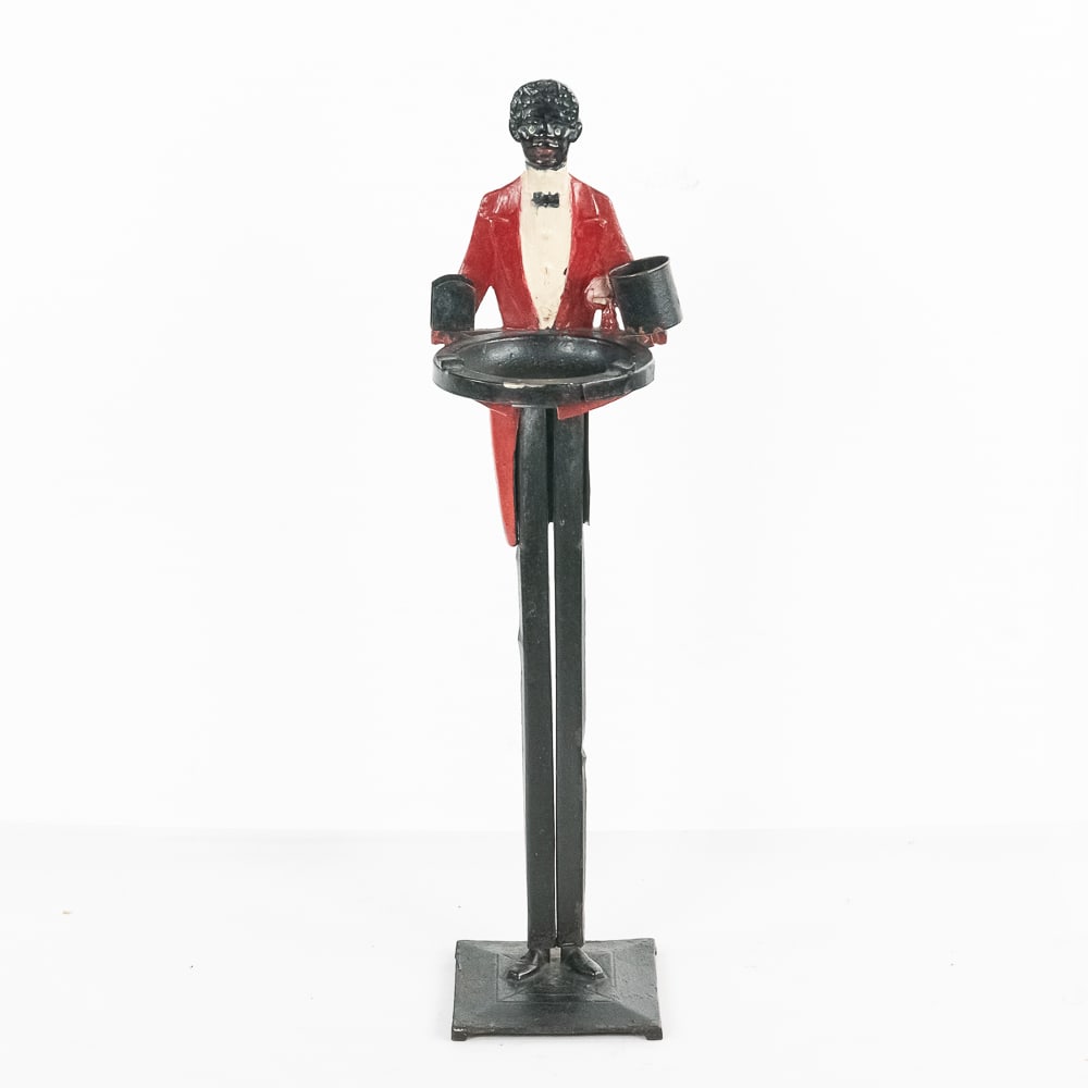 Black Americana Black Butler Standing Ashtray (1 of 9)