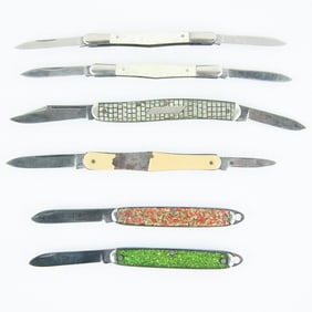 6 Antique Imperial Cutlery Pocket Knives