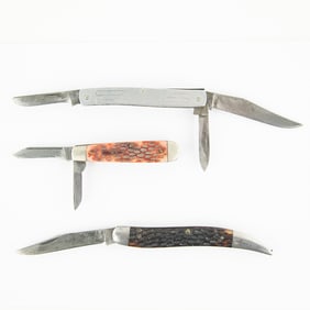 3 Antique Robeson SureEdge Pocket Knives