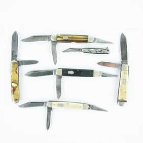 6 Antique Imperial Cutlery Pocket Knives