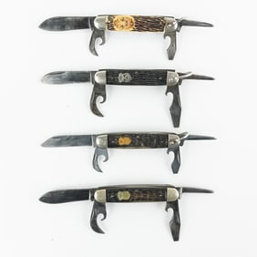 4 Antique Imperial Cutlery Boy Scout Knives