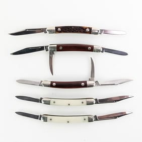 5 Antique Western Cutlery Co. Pocket Knives