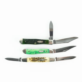 3 Assorted Case XX Collector Knives