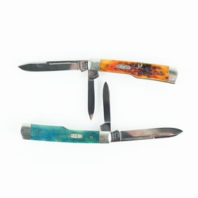 2 Case XX 6215 Gunstock Knives