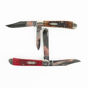 2 Case XX 6249 Copperhead Knives (1990s)