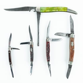 5 Antique Western Cutlery Co. Pocket Knives