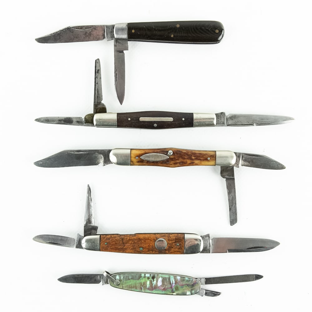 5 Vintage Cattaraugus Pocket Knives (1 of 12)