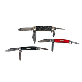 3 Vintage PAL Cutlery Pocket Knives