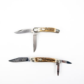 2 Pit Bull and Bull Dog Branded Folding Knives