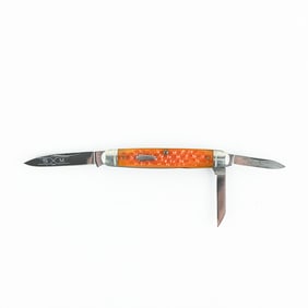 Schatt and Morgan Orange Bone Whittler Knife