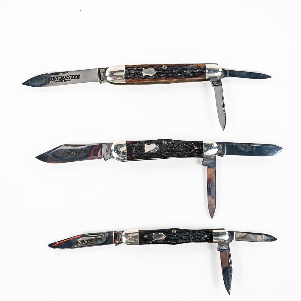 3 Winchester USA Pocket Knives (1 of 17)