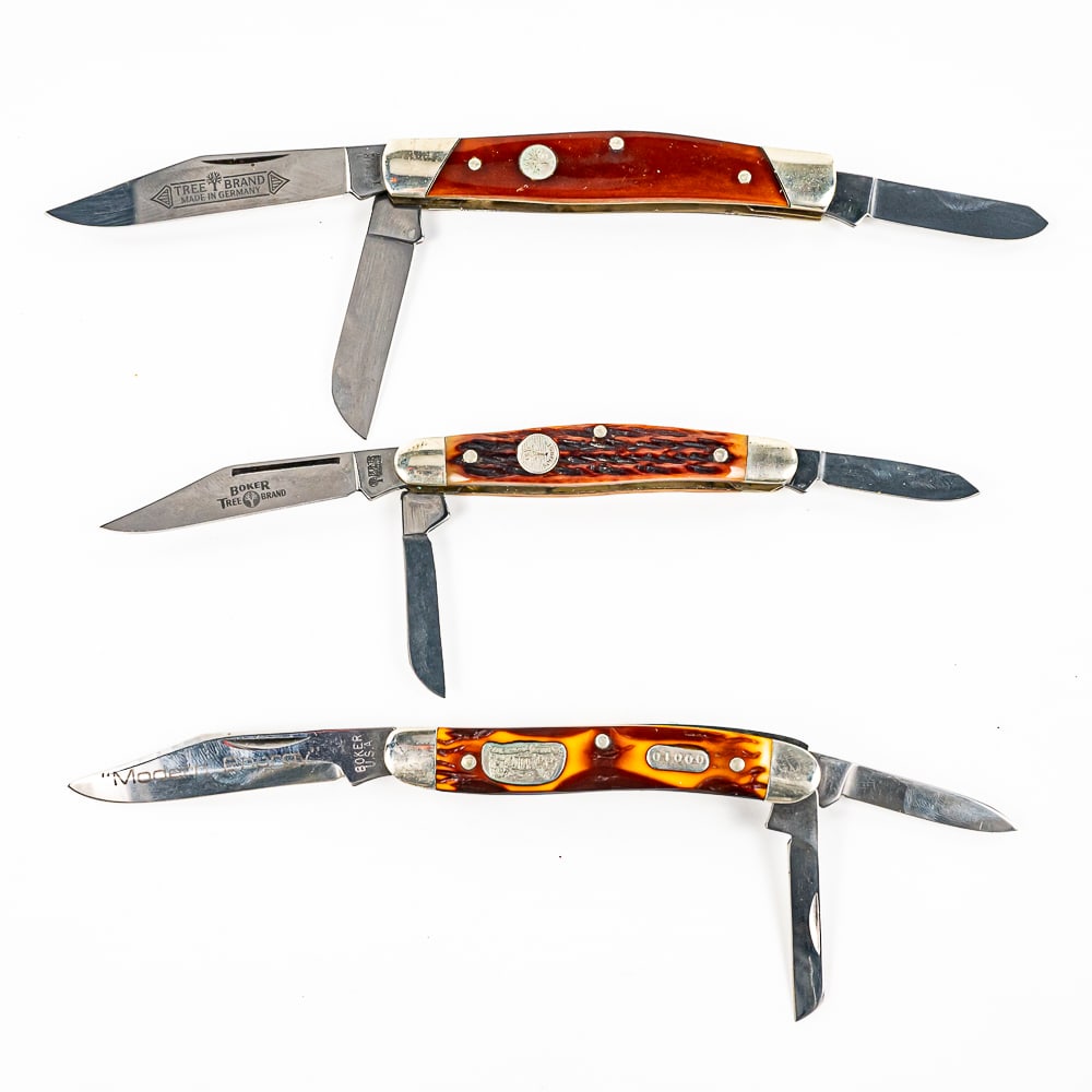 3 Boker Solingen Pocket Knives (1 of 17)