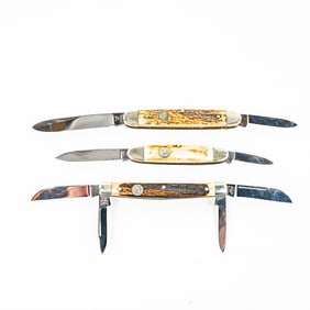 2 Bertram Hen and Rooster Solingen Knives