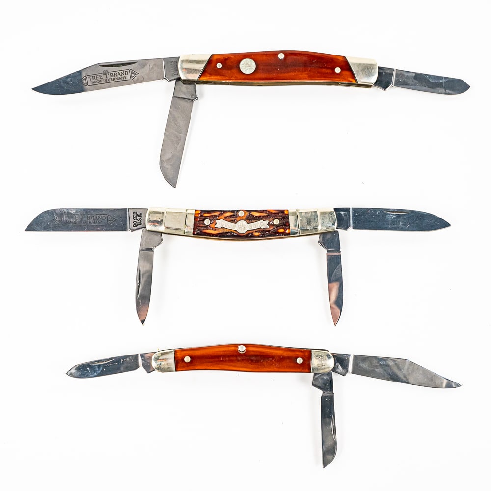 3 Boker Solingen Pocket Knives (1 of 17)
