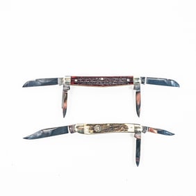 2 Bertram Hen and Rooster Solingen Knives