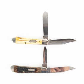 2 Case XX 6249 Copperhead Knives (1990s)