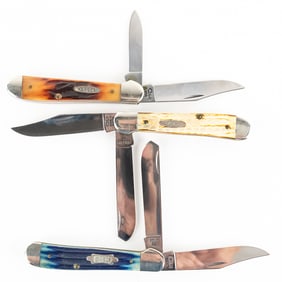 3 Case XX 6249 Copperhead Knives (1990s)