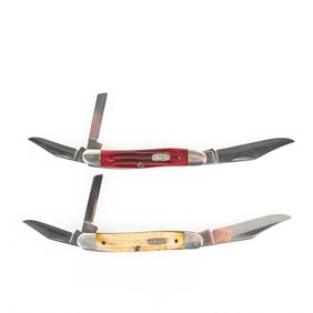 2 Case XX 6347 Stockman Knives (1990s)