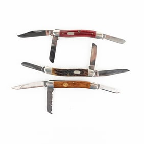 2 Case XX 6347 Stockman Knives (1990s)