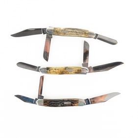 3 Case XX 6347SS Knives (1990s)