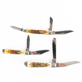 3 Assorted Case XX Collector Knives (2000s)