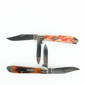 2 Case XX 6249 Copperhead Knives (1990s)