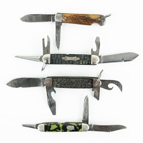 4 Antique Imperial Cutlery Boy Scout Knives