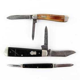 3 Vintage Remington UMC Pocket Knives