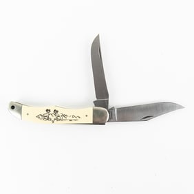 Vintage Schrade Scrimshaw SC508  Knife