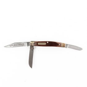 Schrade 340T Silver 25th Anniversary Pocket Knife