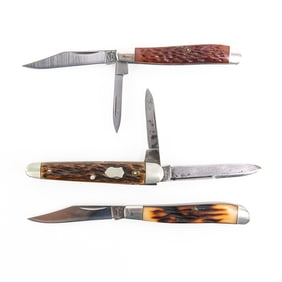 3 Vintage Remington UMC Pocket Knives