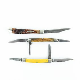 3 Vintage Ka-bar Pocket Knives