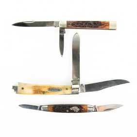 3 Vintage Ka-bar Pocket Knives