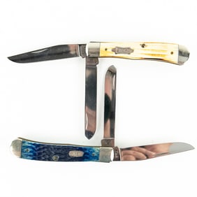 2 Case XX 6254 Trapper Knives (1990s)