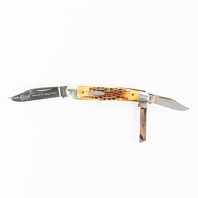 CASE XX USA, Pat #5380 SS, 6-Dot Stag Folder