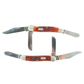 2 Case XX 6347 Stockman Knives (1990s)