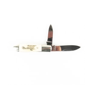 Ka-Bar Scrimshaw UCC87 Bomb Jack Knife