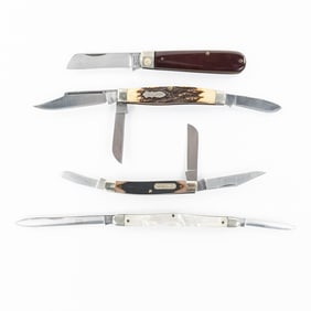 4 Assorted Schrade Pocket Knives