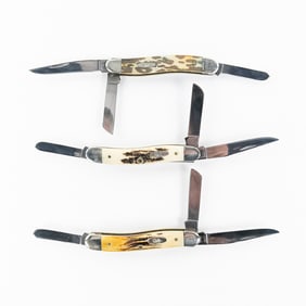 3 Case XX 6318 SS Stockman Knives (2000s)