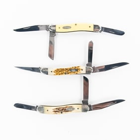 3 Case XX 6318 SS Stockman Knives (2000s)