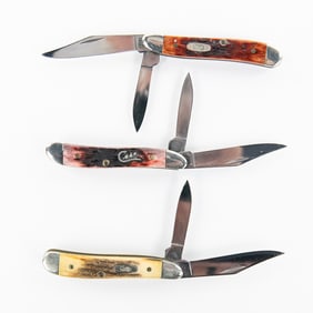 3 Case XX 6220 Peanut Knives (2000s)