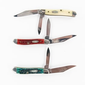 3 Case XX 6220 Peanut Knives (2000s)