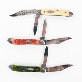 3 Case XX 6220 Peanut Knives (2000s)