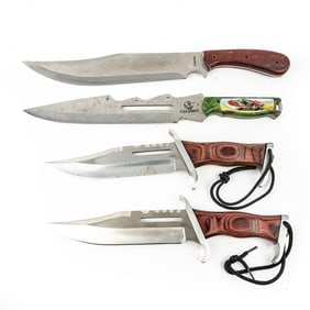 4 Bowie Knives