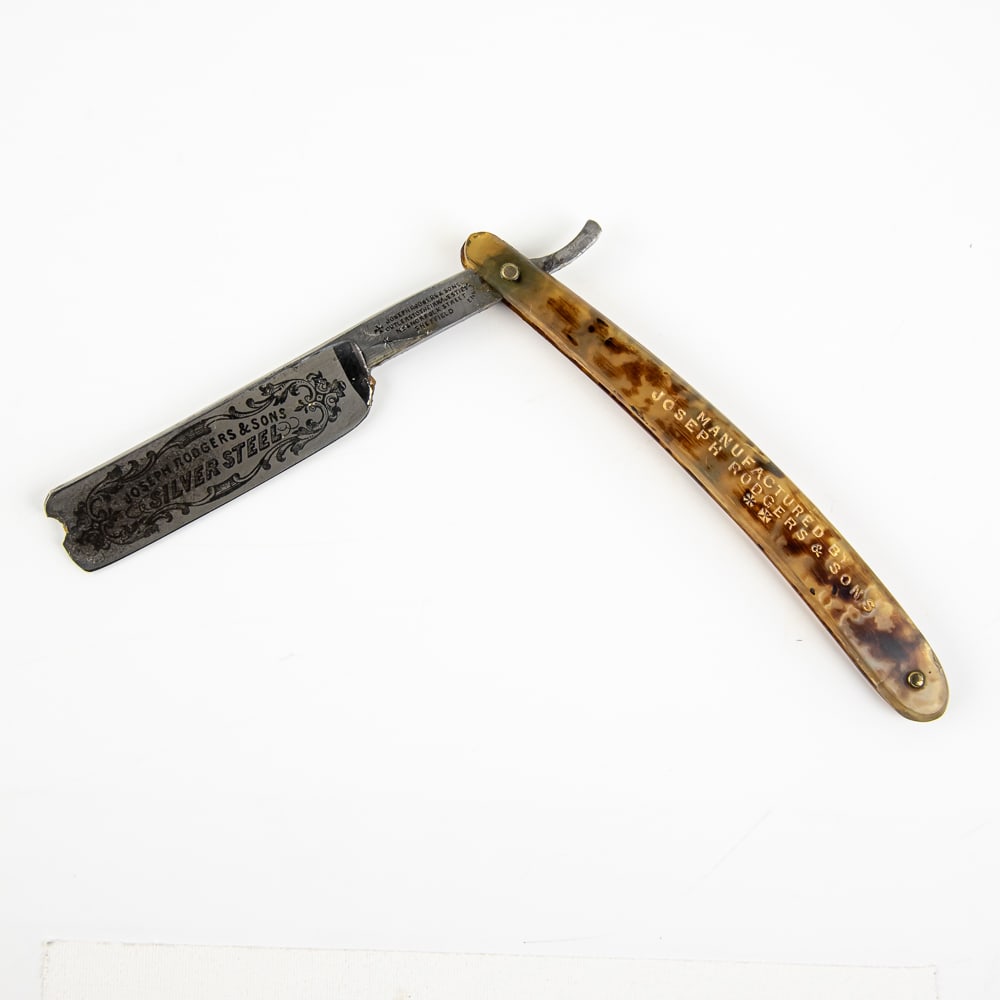 *Joseph Rodgers & Sons Silver Steel Straight Razor (1 of 4)