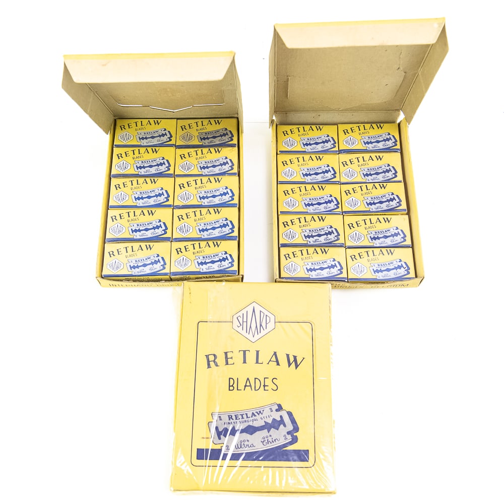 (3) Sharp Retlaw Blades Store Displays (1 of 7)