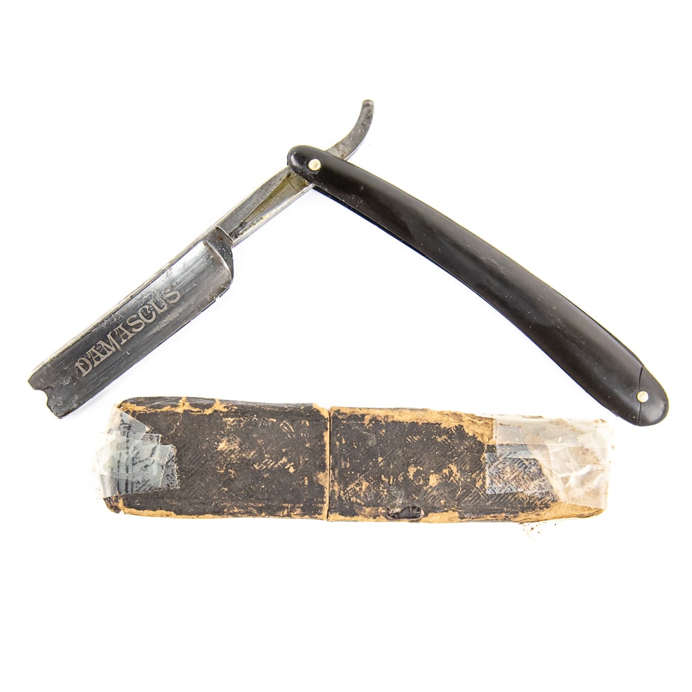 Wilbert Cutlery Co "Damascus" Razor w/ Box (1 of 5)