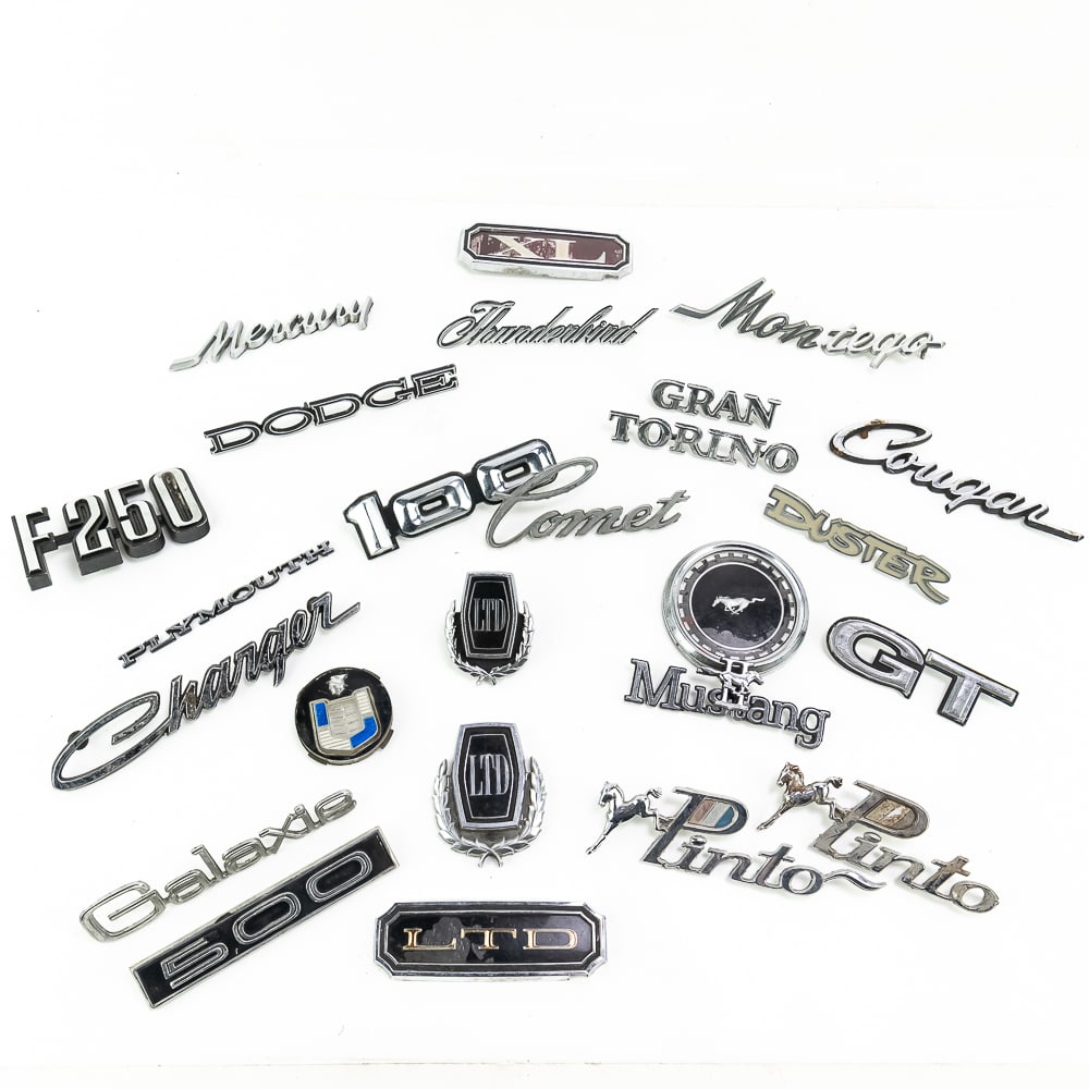 Lot of 26 Auto Emblems, Mustang, Charger (1 of 15)